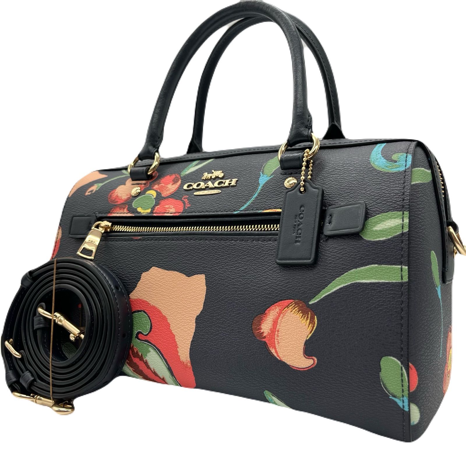 未使用保管品<!-利用不可文字-!>COACH コーチ ROWAN SATCHEL ローアン 
