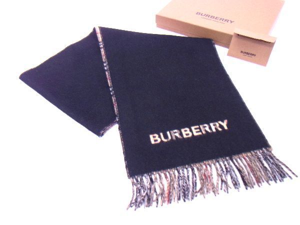 □新品□未使用□ BURBERRY バーバリー ノバチェック カシミヤ100