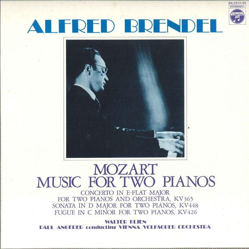 LP Brendel, Klien, Angerer, Vienn Mozart Music For Two