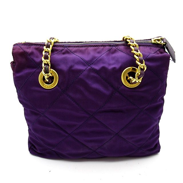 美品　プラダ　ナイロン　チェーン　ショルダーバッグ 楽天市場】プラダ ナイロン チェーンショルダーバッグ ネイビー