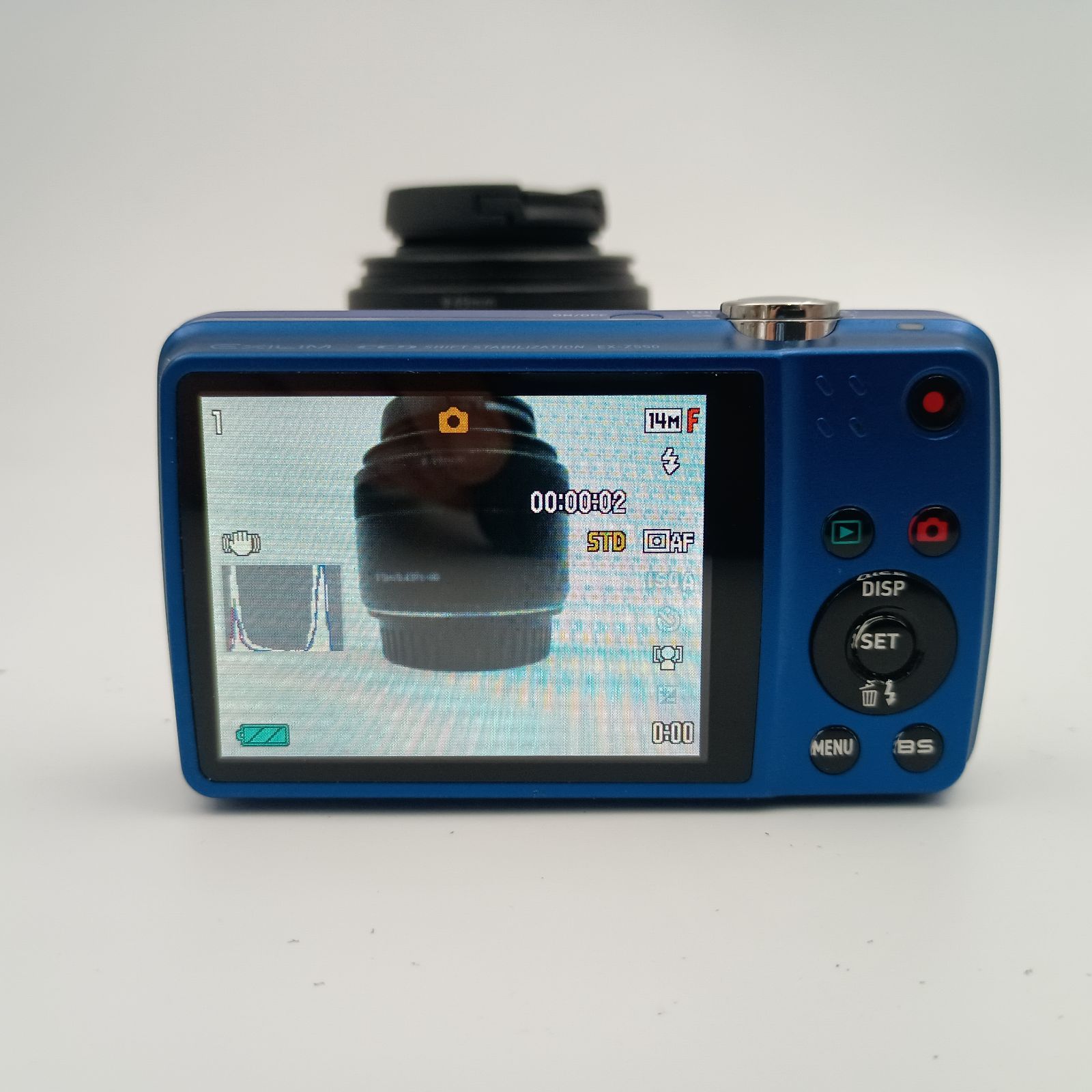 美品 CASIO デジタルカメラ EXILIM EX-Z550 ブルー CASIO EXILIM EX-Z550 Compact DIGITAL Camera Blue 青 カシオ