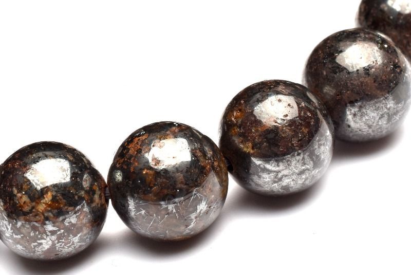 １点物 サハラ砂漠産 コンドライト隕石 サハラNWA869隕石 11mm ブレスレット パワーストーン 天然石 _MA8219