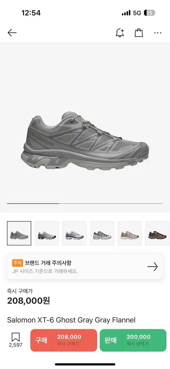 SALOMON サロモン xt ー 6 ゴースト グレー 270