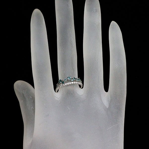 新品 希少 Pt950 アレキサンドライト ダイヤモンド リング 0.36ct D0  