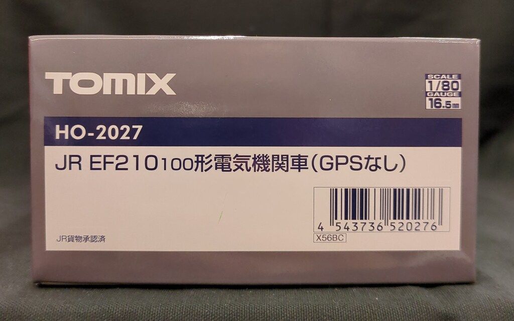TOMIX HOゲージ EF210-100形電気機関車 (GPSなし) HO-2027