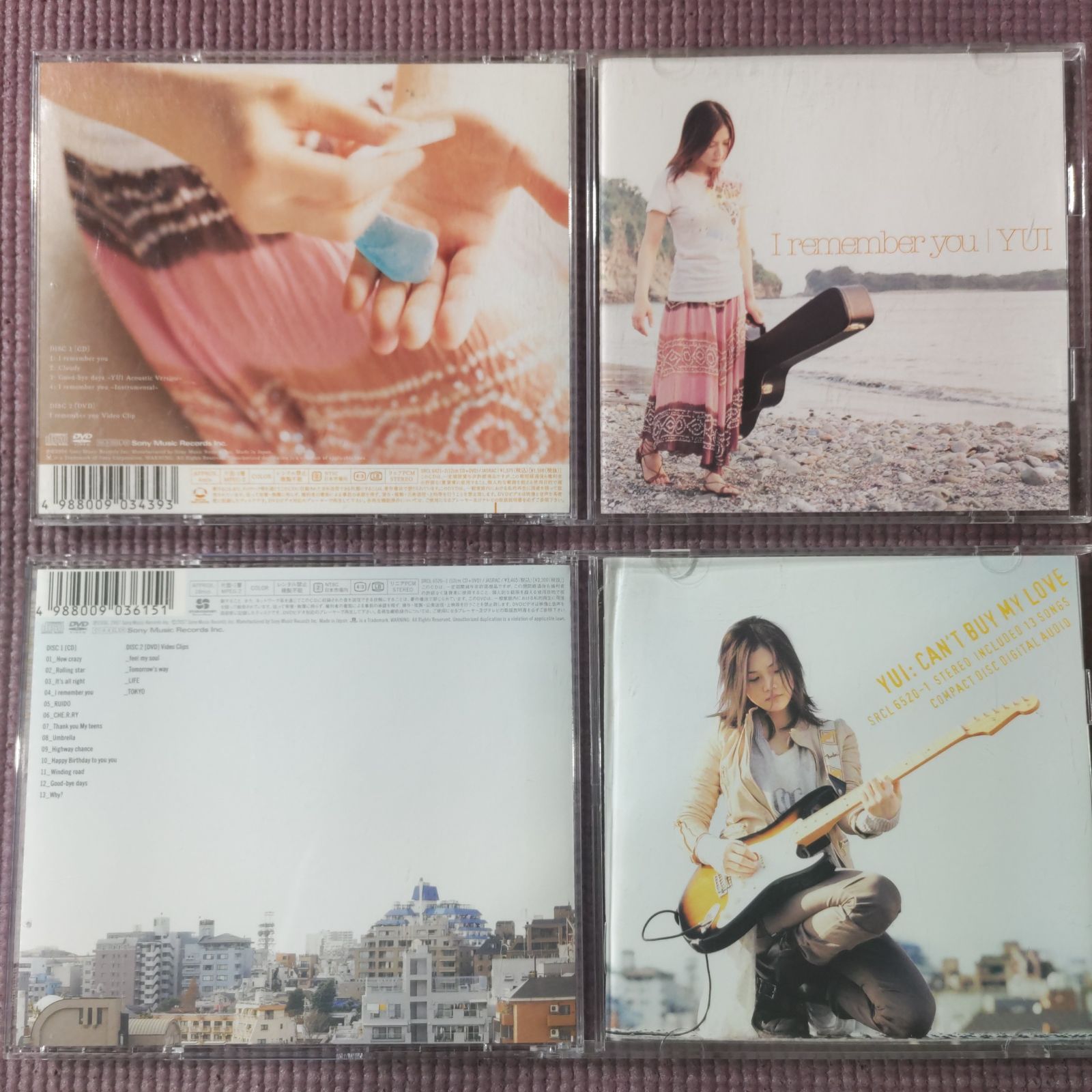 YUI アルバム2点🎵「I remember you初回限定盤CD+DVD」 🎵「CAN