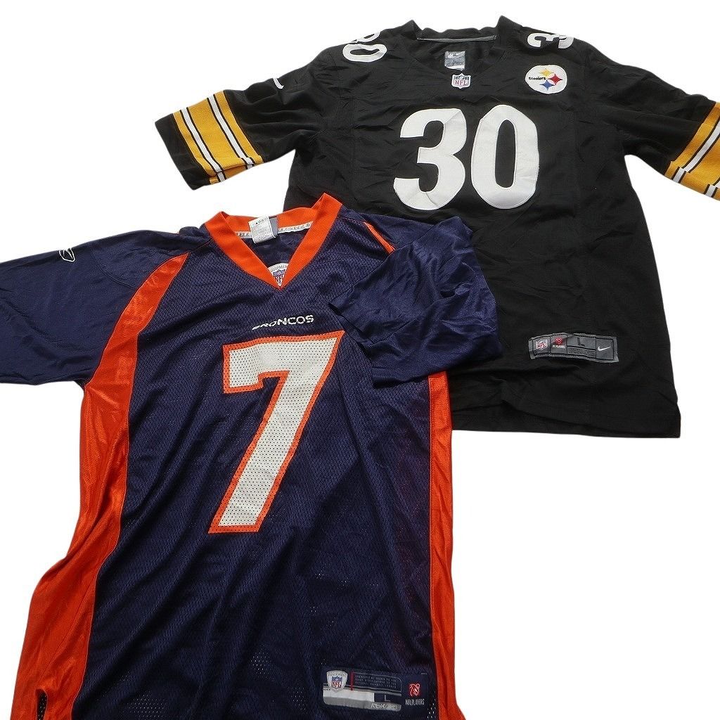 古着卸 まとめ売り NFL ゲームシャツ 8枚セット (メンズ L