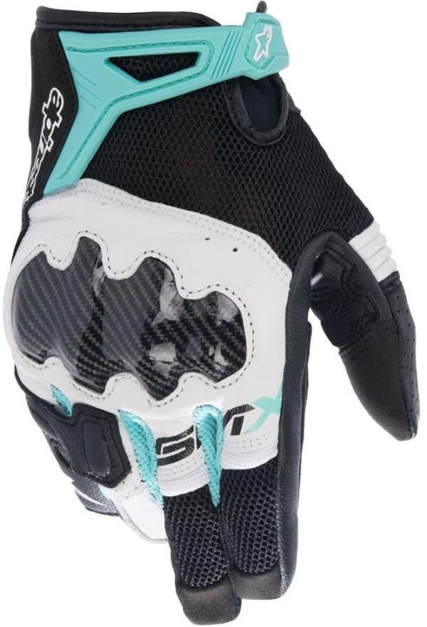 【新品・2営業日で発送】ALPINESTAR アルパインスターズ 【必ず購入前に仕様をご確認下さい】STELLA SMX-R GLOVES ASIA 1270 BK WH TEAL M 3597222