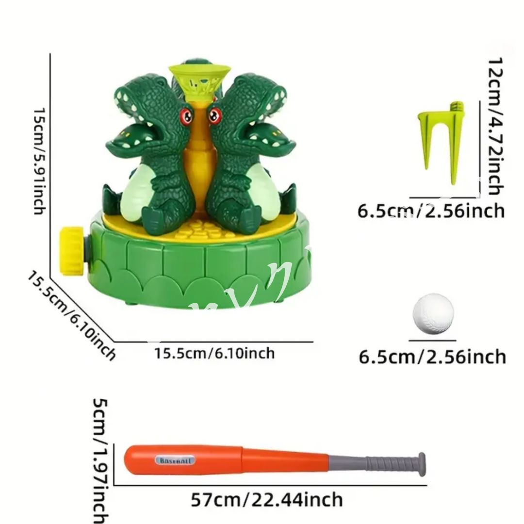 水鉄砲おもちゃ 恐竜型2 in 1スプレー玩具 360度回転3ノズル付き 屋外プレイ用 イースター感謝祭 対応 親子遊び連携アイテム ホース不要コンパクト設計 夏季レジャーギフト カーニバルプレゼント対応 子供向け水遊びおもしろ玩具 グリーン
