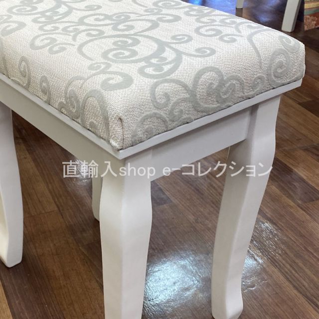 ☆秋のお買得セール中!☆ 猫脚ホワイトスツール おしゃれ スツール 高さ
