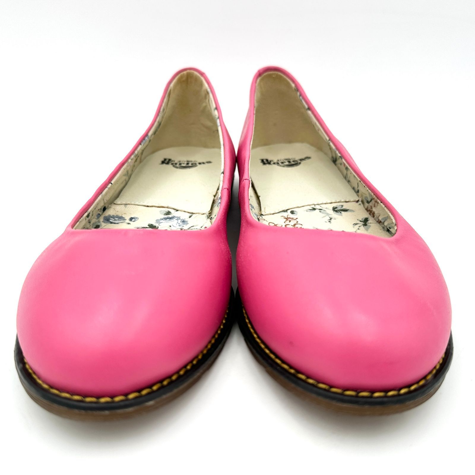 【入荷極小！新作】★新品級★ドクターマーチン MARIE フラットシューズ ピンク 1426T 高齢者向け