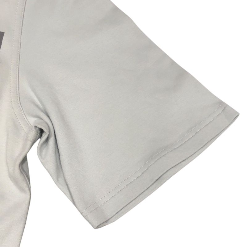 エルメス HERMES カミシヤ混 立体プリントTシャツ ブルー コットン  