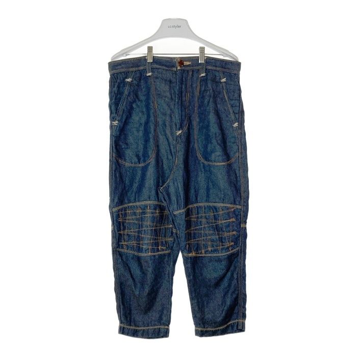 A17661 美品 アーツ&サイエンス ウール縮絨サルエルパンツ ブラック 1 A17661 美品 アーツ&サイエンス ウール縮絨サルエルパンツ