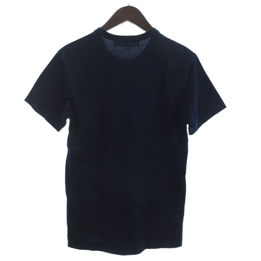 プレイコムデギャルソン PLAY COMME des GARCONS Tシャツ カットソー 半袖 COTTON JERESY PRINT RED EMBLEM AZ-T184 ワッペン プリント 紺 ネイビー M