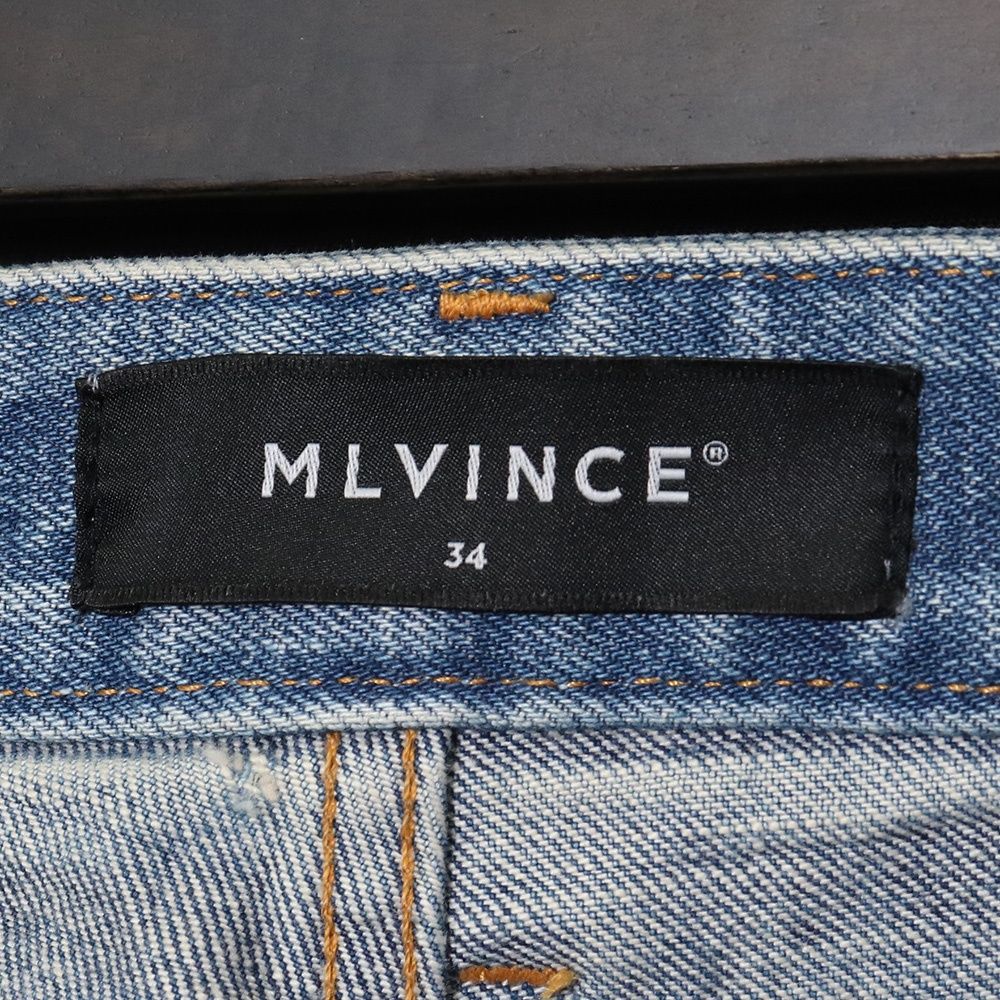 MLVINCE ダメージデニムパンツ サイズ34 - メルカリ