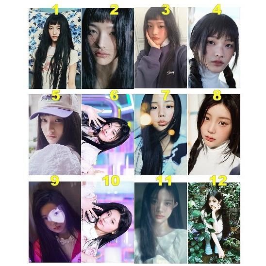 K-POP グッズ ILLIT アイリット トレカ 風 フォトカード 12枚