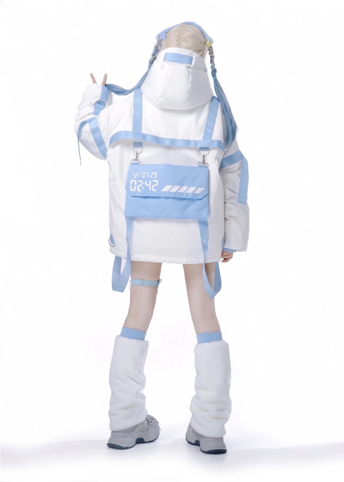 水色サブカル 服 Amazon.co.jp: [ZYOOFOV] 地雷系 ジッパー レディース フード