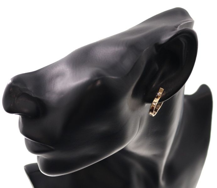 ヒロタカ ピアス ダイヤ ダイヤモンド 0.03ct インダストリア フープ  