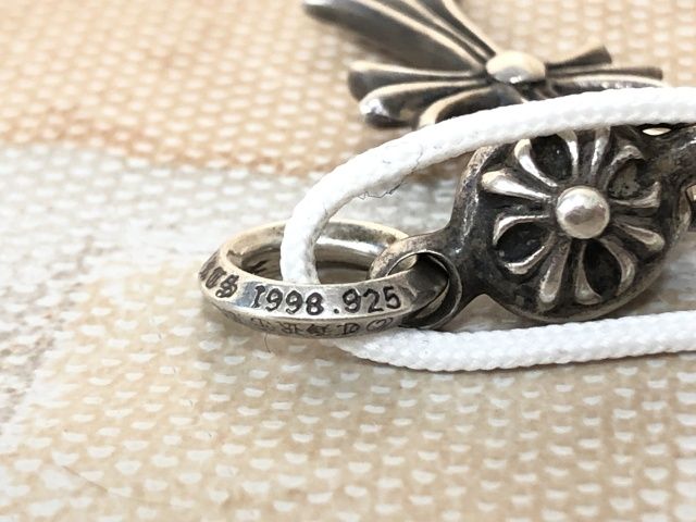 ❤️ SEES BY RINAKN鑑定済 CHROME HEARTS クロムハーツ 1BALL TINY CH CROSS CHARM 1ボールタイニーCHクロスチャーム 111421436