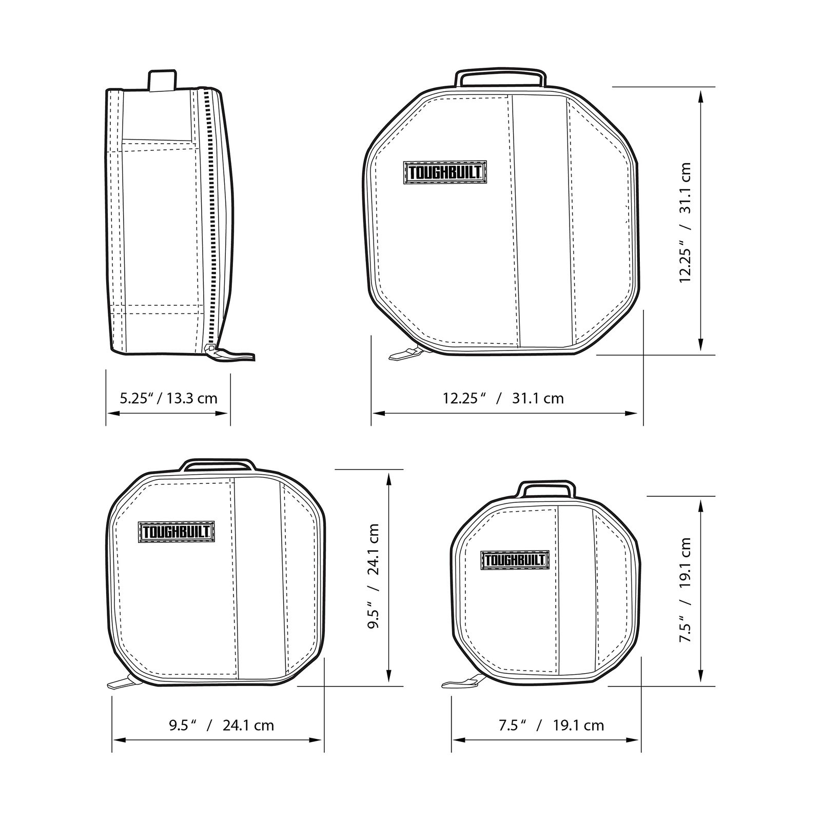 タフビルト 3パック ツールメイト ソフトボックス TB-192-C