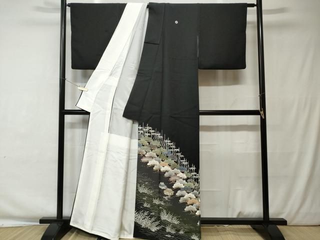 平和屋着物＃道行コート　霞草花文　暈し染め　金彩　正絹　逸品　CAAT5675id 平和屋着物＃道行コート 霞草花文 暈し染め 金彩 正絹 逸品 CAAT5675id