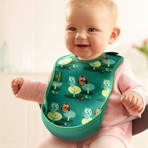 Bibetta ビベッタ お食事エプロン 洗濯機で洗える スタイ 袖なし 離乳食 保育園 食事用エプロン ウルトラビブ オウルR STEELWINDOWSANDDOORS_COM