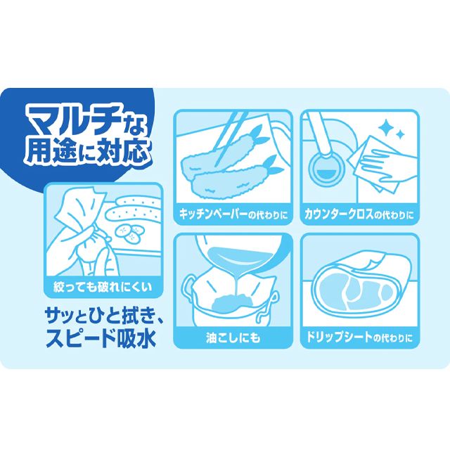 エリエール 超吸収キッチンタオル マルチクロス Sサイズ