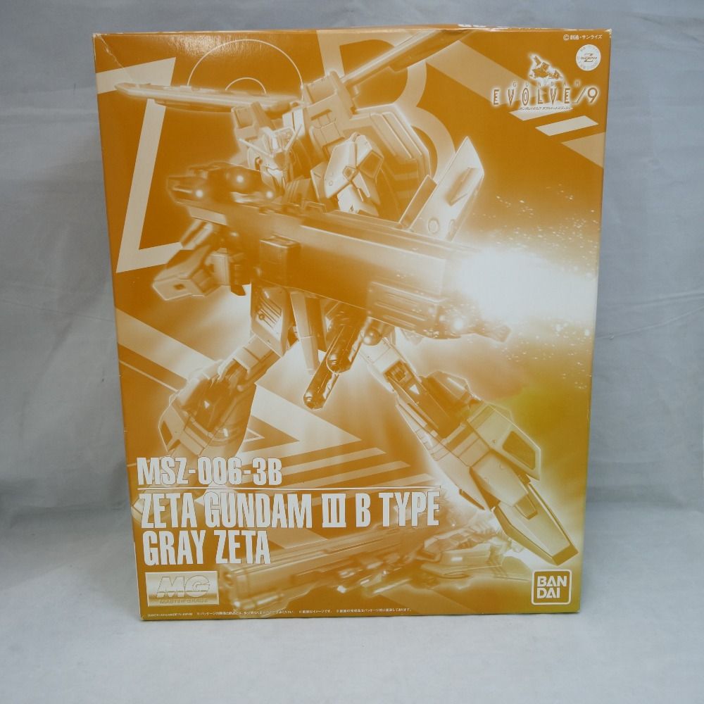 BANDAI - MG 1/100 MSZ-006-3B ゼータガンダム3号機B型 グレイ・ゼータ GUNDAM EVOLVE../９ 箱傷み BANDAI SPIRITS バンダイスピリッツ プラモデル 未組立品 MG 1/100 MSZ-006-3B ゼータガンダム3号機B型 グレイ