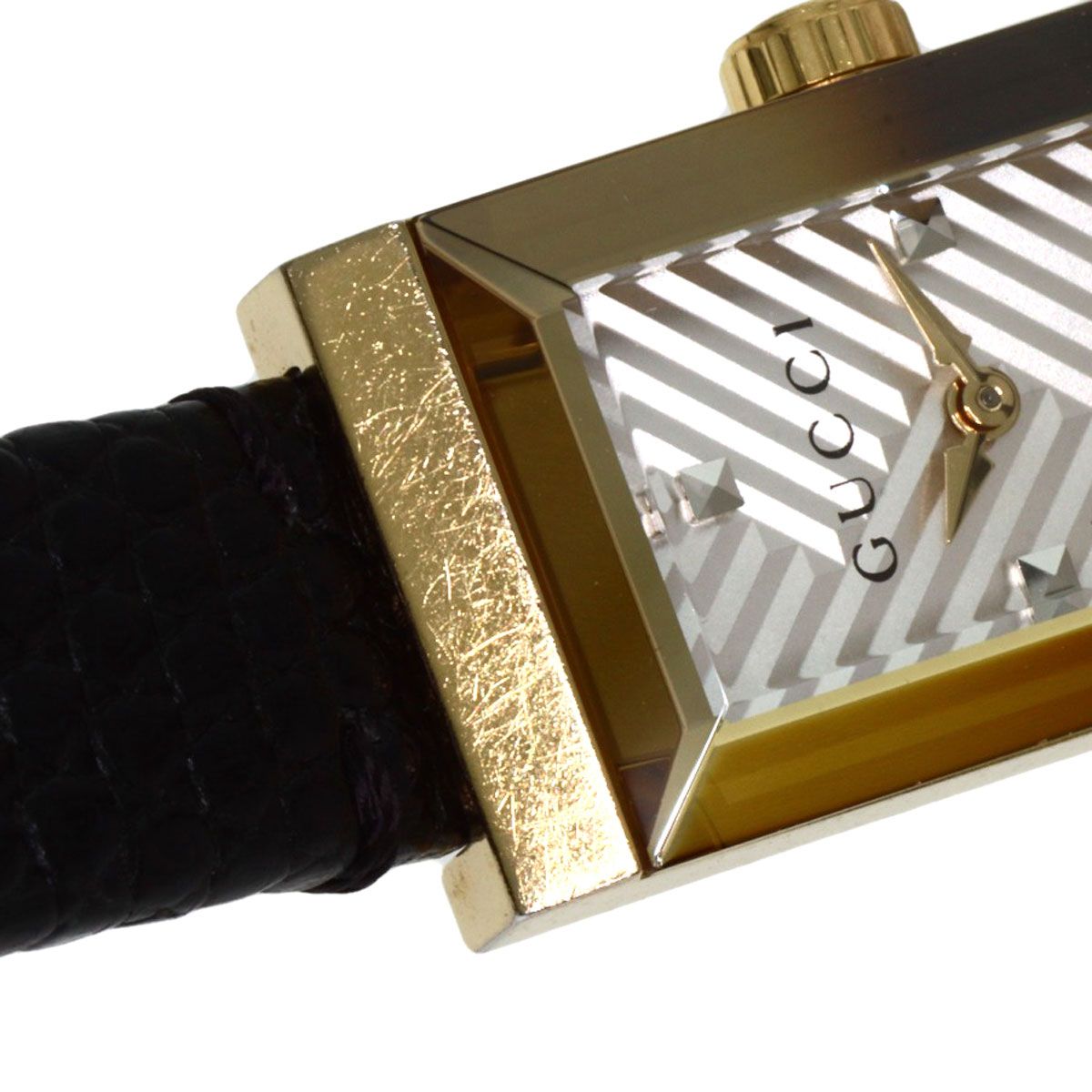 GUCCI グッチ YA147507 Gフレーム 腕時計 GP リザード