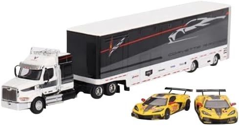 MINI GT × MiJo Exclusives 1/64 コルベットレーシング C8.R レーシング トランスポーターセット 北米限定 完成品