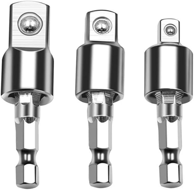 在庫処分】3本組 ソケットアダプター変換 電動ドリルソケット 在庫処分】3本組 ソケットアダプター変換 電動ドリルソケット