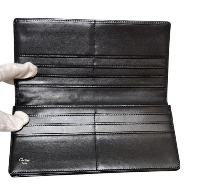 カルティエ 長財布 パシャ 2C メンズ C2 L3000440 ブラック 黒 財布