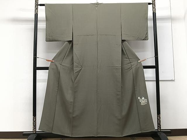 平和屋着物□上質な色無地 赤褐色 正絹 逸品 未使用 AAAU7763fw