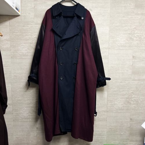 YOKE ヨーク YK20AW0237C-W 20AW REVERSIBLE TRENCH COAT トレンチコート size2  マルチカラー（ネイビー、レッド系、ブラウン） 【中目黒B1】 - メルカリ