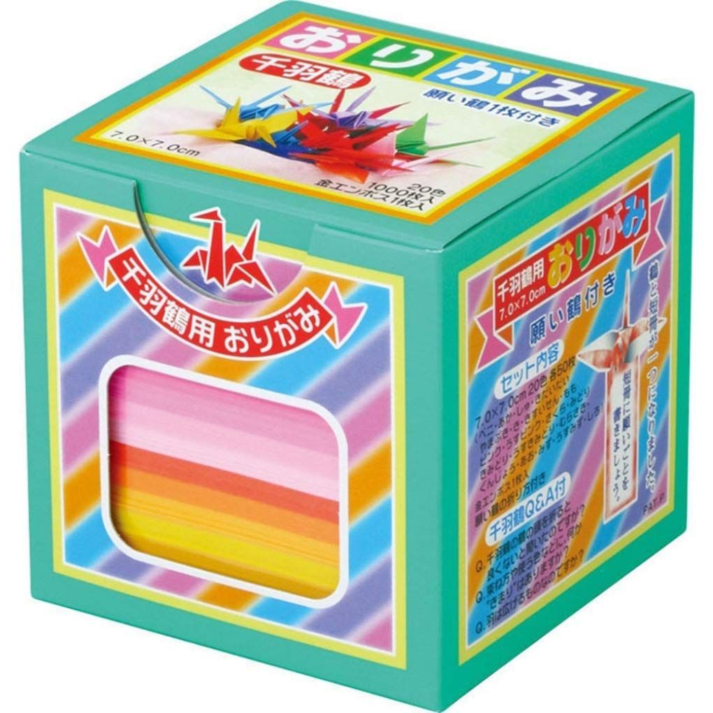 トーヨー 折り紙 千羽鶴用 7 cm角 入 002003