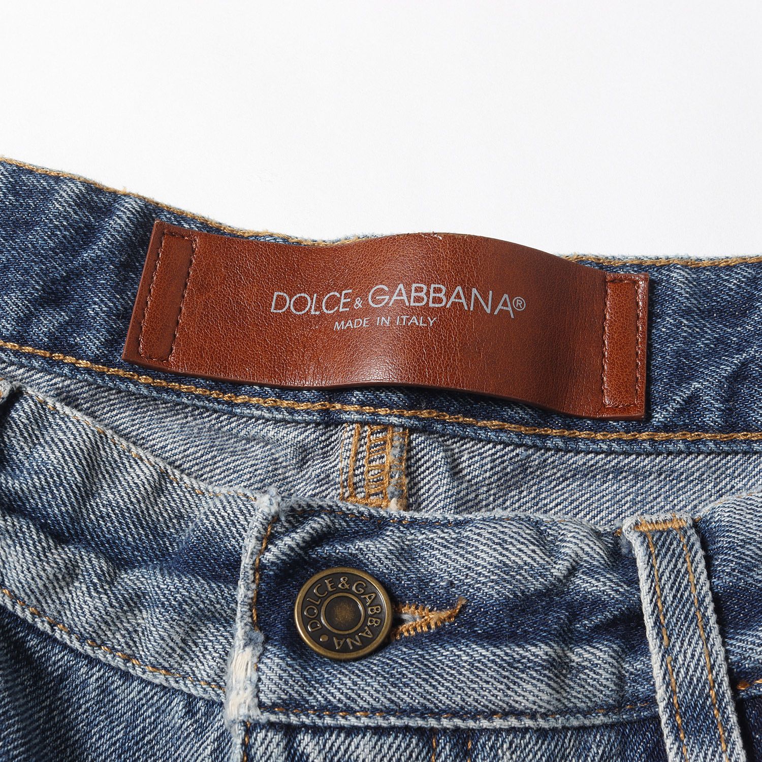 メンズ vintage italy製 Dolce&Gabbana ダメージ リペア