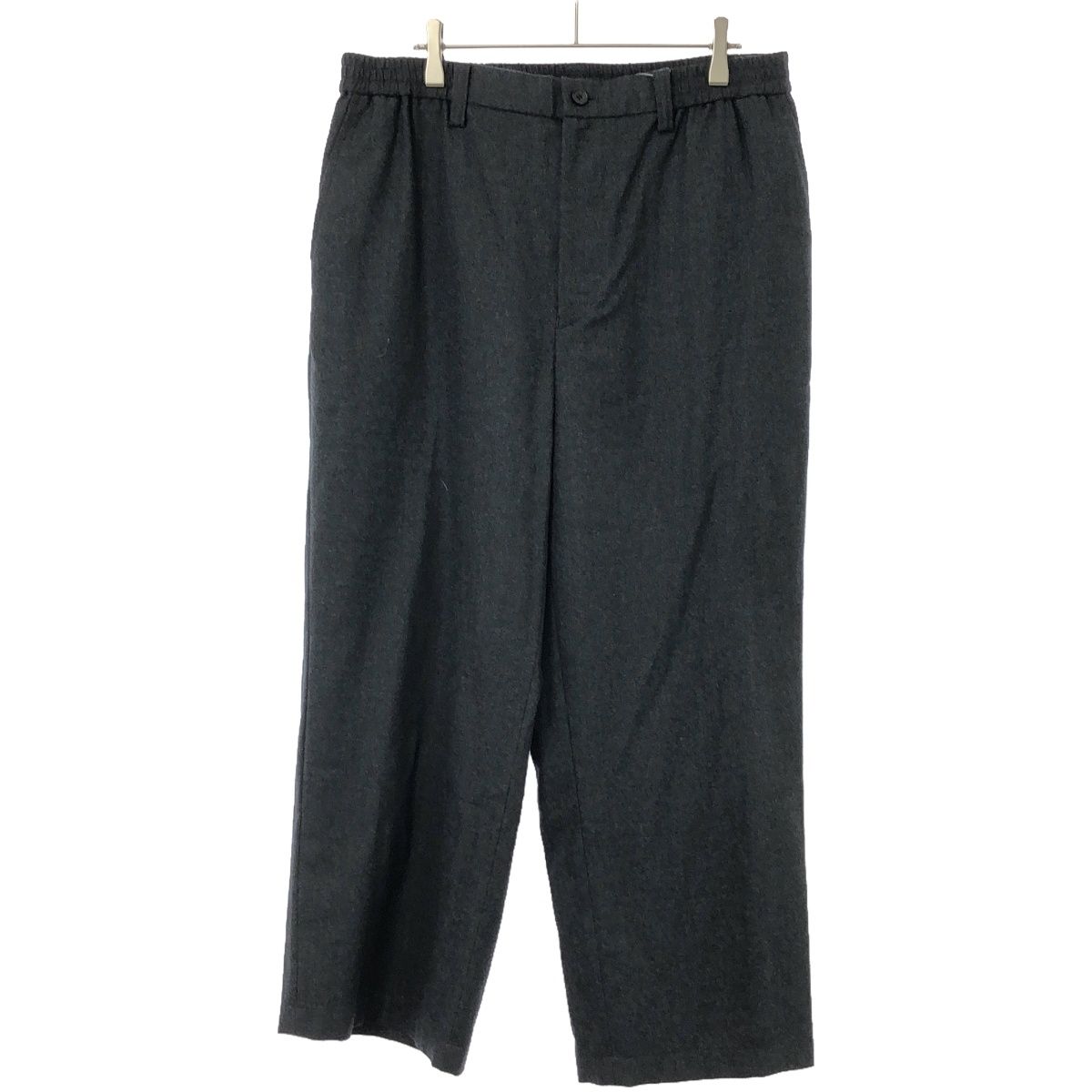 ISSEY MIYAKE イッセイミヤケ SAMPLE/ウールテーパードパンツ  チャコール 3～4