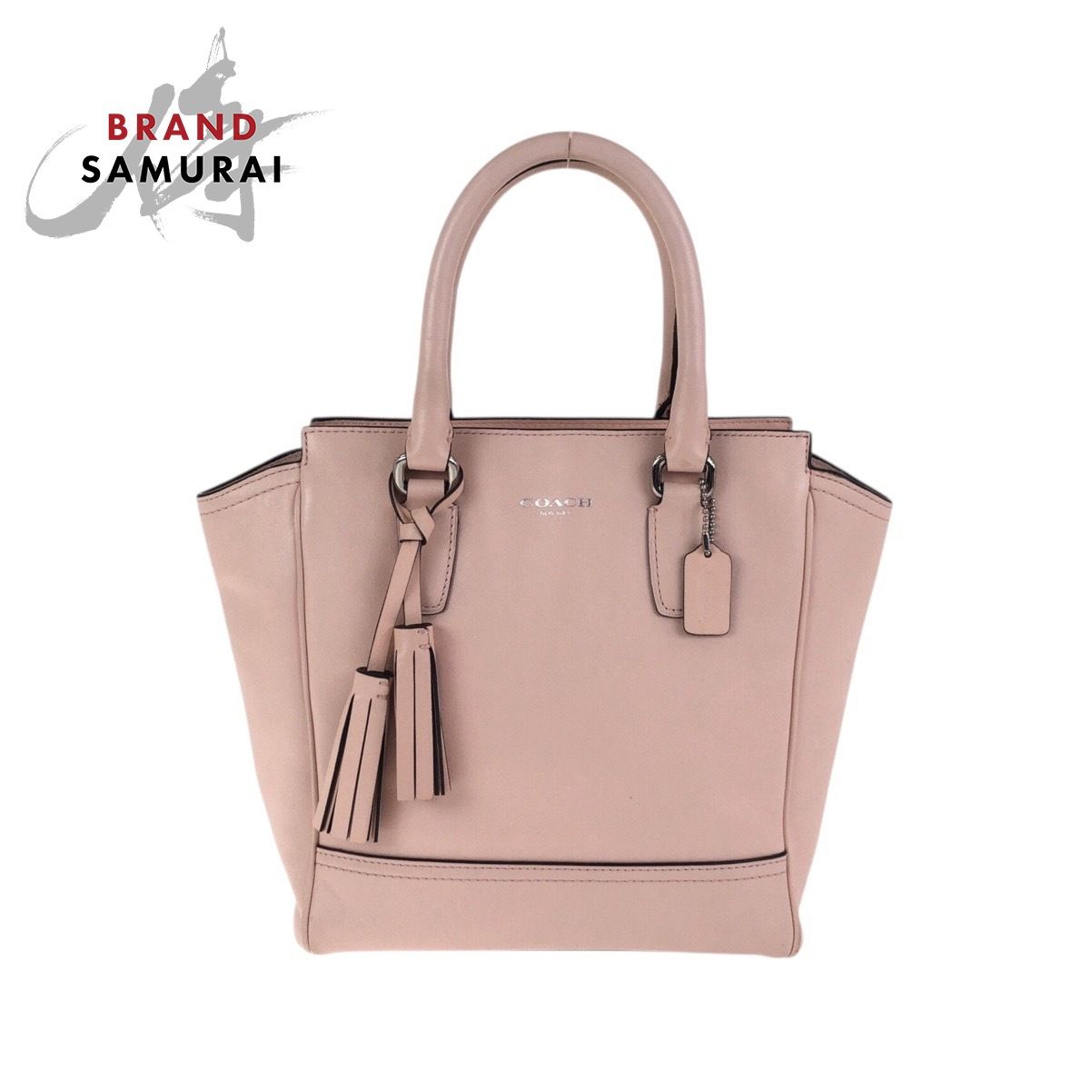 COACH コーチ レガシー ミニタナー ピンク シルバー金具 レザー