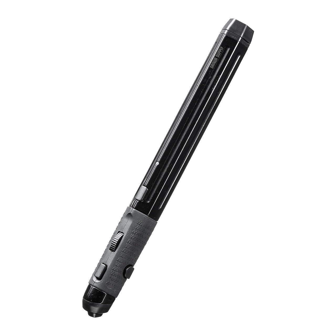 サンワダイレクト ペン型マウス Bluetooth|USB-A|USB-C 無線接続 Win|Mac|iPadOS|Android対応 充電式 収納ポーチ付き ブラック 400-MAWBT202BK