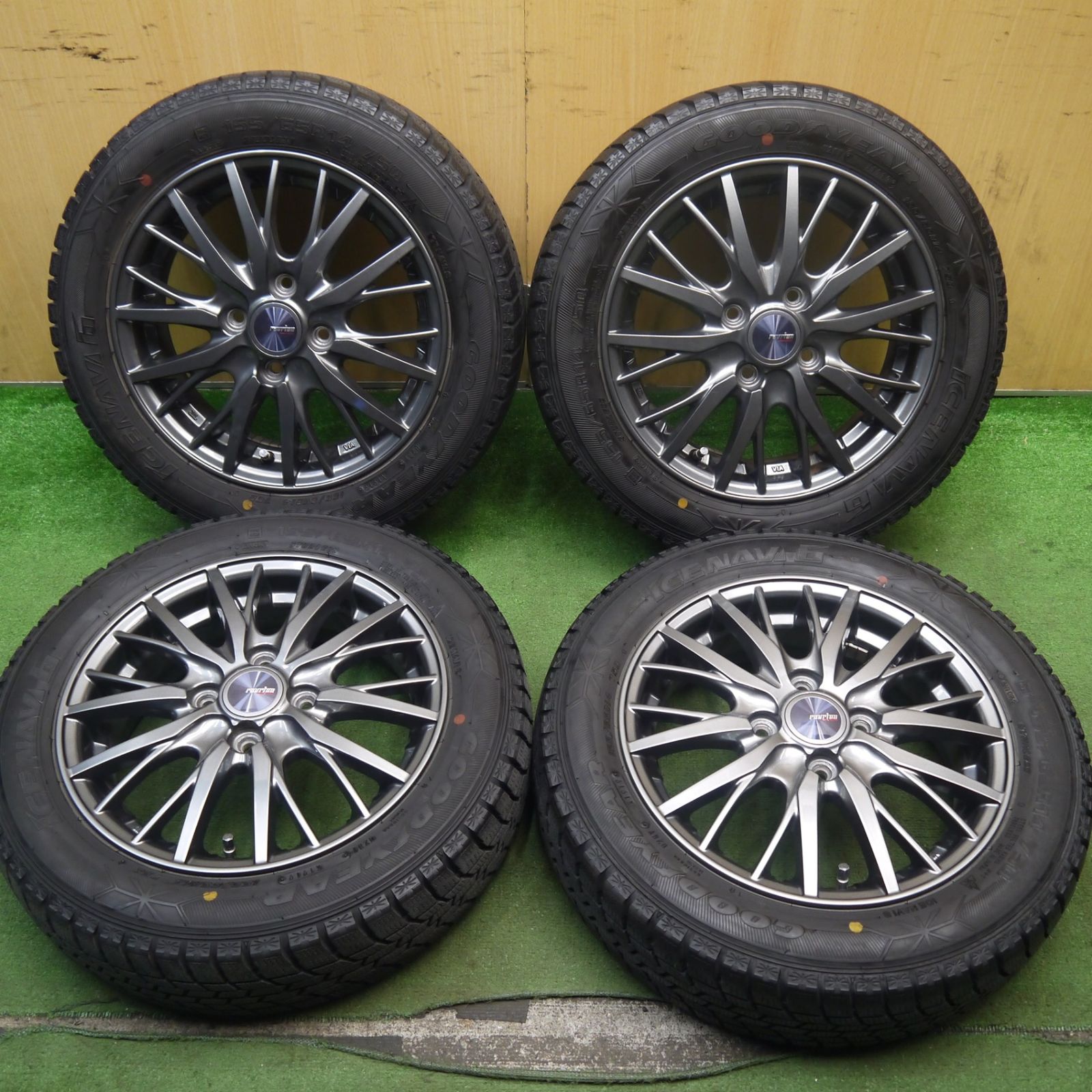 2022年製　バリ溝　155/65R14 グッドイヤーアイスナビ7 中古4本 アイスナビ 7 4本セット 155/65R14 75Q グッドイヤー ICE NAVI