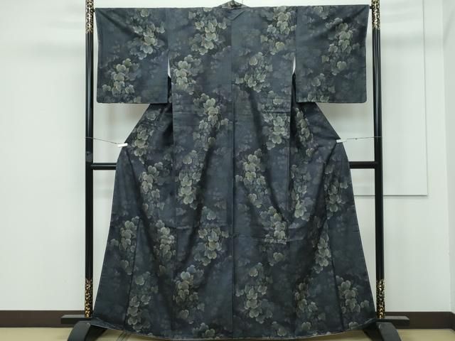 平和屋本店□極上 都喜ヱ門 本場大島紬 9マルキ 葡萄ごよみ 藤絹織物  