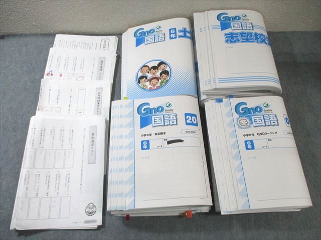 グノーブル 小6 Gno 国語 グノラーニング/土曜特訓/入試直前演習/志望校対策など 通年セット 【計92回分】 ★ 200L2D グノーブル 小6 Gno 国語 グノラーニング/土曜特訓/入試直前演習