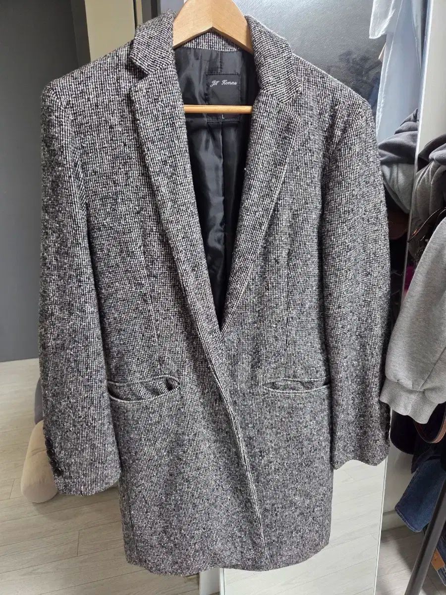 naptime 21FW ロングコート ユニセックス ウール オーバーサイズ 黒