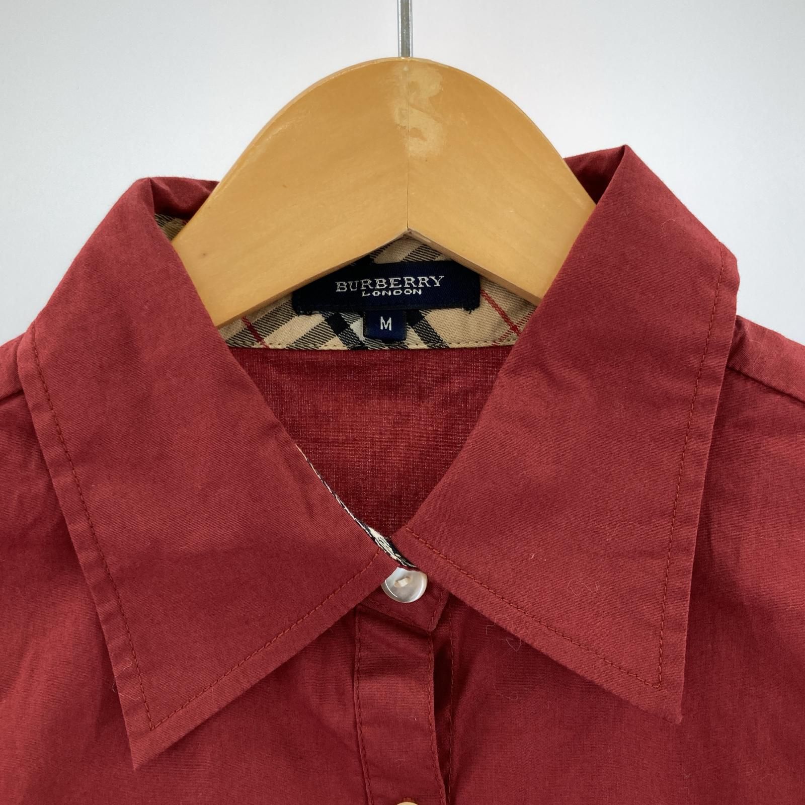 BURBERRY LONDON バーバリー ロンドン ワンポイント刺繍長袖シャツ