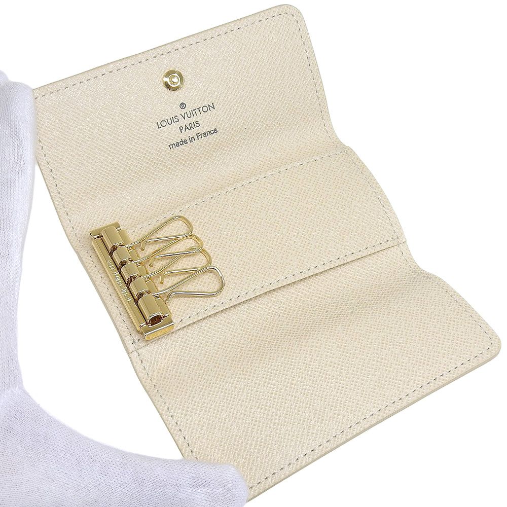 【本物保証】 箱・布袋付 新品同様 ルイヴィトン LOUIS VUITTON ダミエ アズール ミュルティクレ4 キーケース 4本用 4連 N60386 本物保証】 箱・布袋付 新品同様 ルイヴィトン LOUIS VUITTON ダミエ