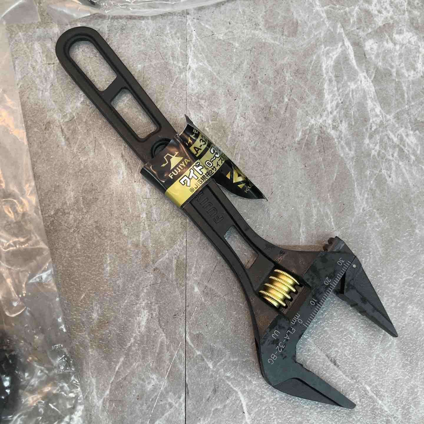 フジ矢 FUJIYA ライトモンキー 黒金 KUROKIN FLA-32-BG 0~32mm 軽量 開き幅ワイド 10本セット 八潮店