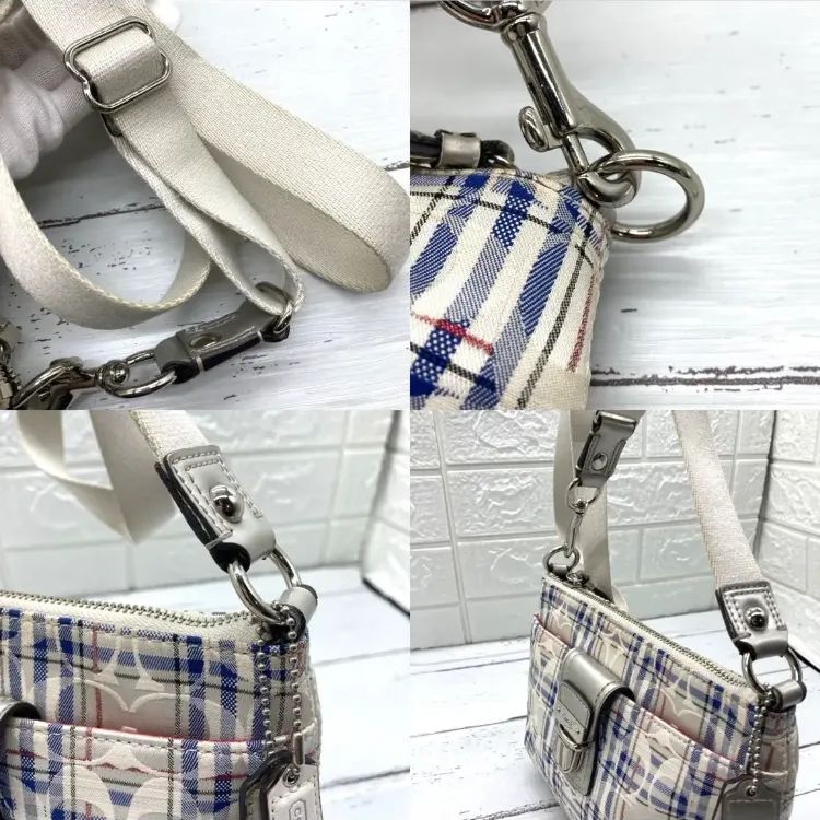 美品　COACH シグネチャー　ショルダーバッグ クロスボディ　54791 Coach コーチ シグネチャー 2WAY ミニトート クロスボディ