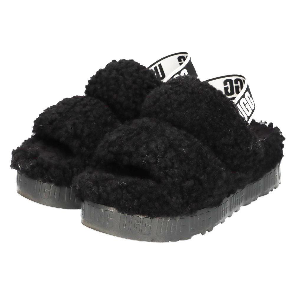 UGG ブラック OH FLUFFITA サンダル UGG OH FLUFFITA ブラック 23cm
