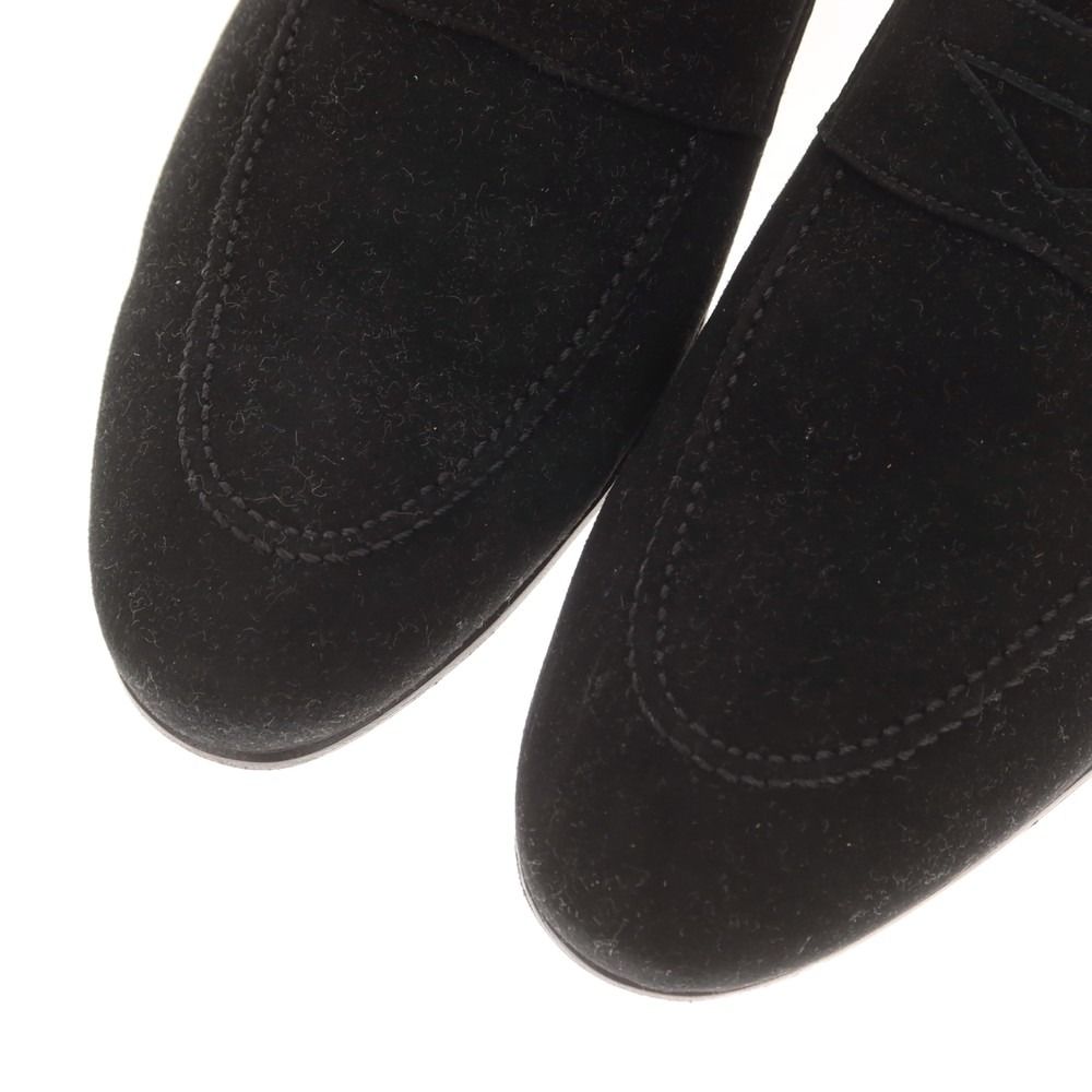 中古】フェランテ FERRANTE スエード コインローファー ブラック