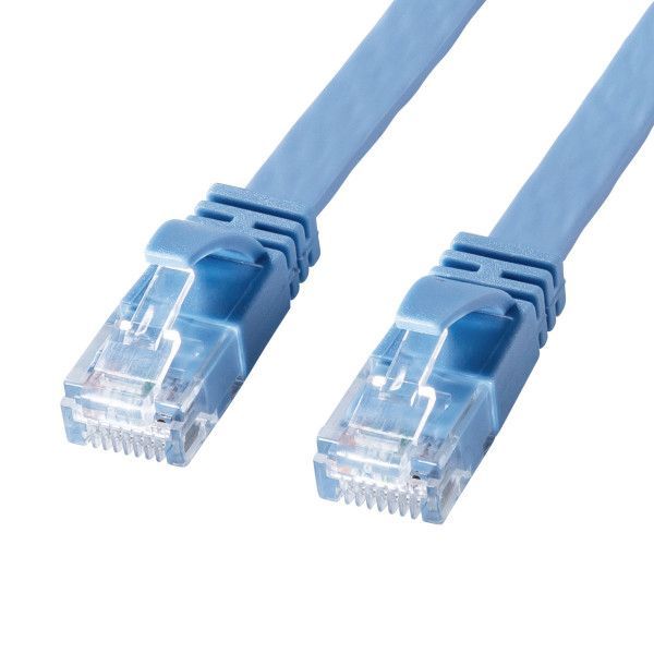 【新品・7営業日以内発送】サンワサプライ KB-FL6AL-15BL カテゴリ6AフラットLANケーブル KBFL6AL15BL【沖縄離島販売不可】
